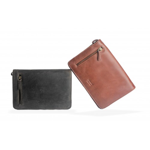 Sac à rabat en cuir 17x25x8 cm ANOTHER