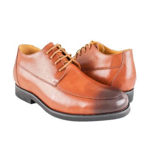 Chaussures rehaussantes de 7 cm en cuir