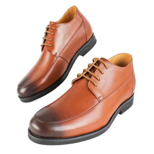 Chaussures rehaussantes de 7 cm en cuir