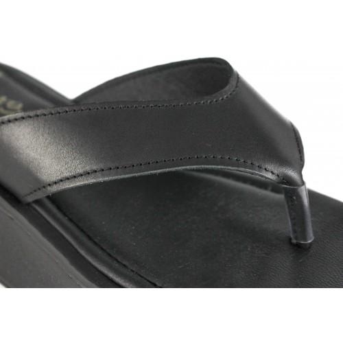 Tongs plateforme en cuir modèle DMR