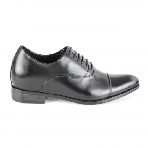 Chaussures en cuir avec élévateurs internes +7 cm CONNOR