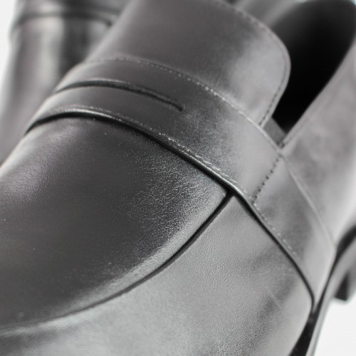 Chaussures en cuir avec élévateurs internes +7 cm FLORES