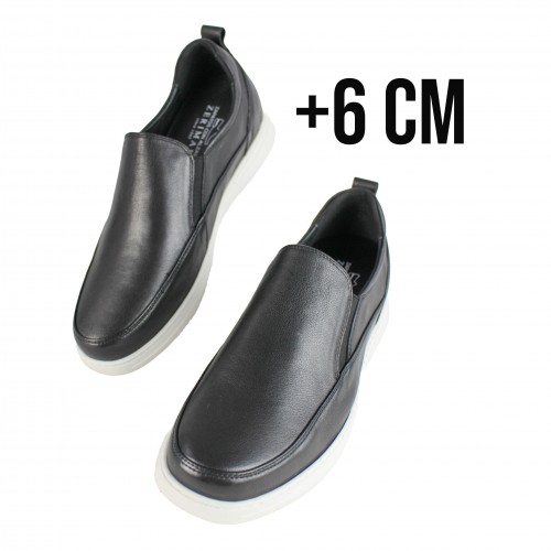 Chaussures en cuir avec élévateurs internes +6 cm TOMMO