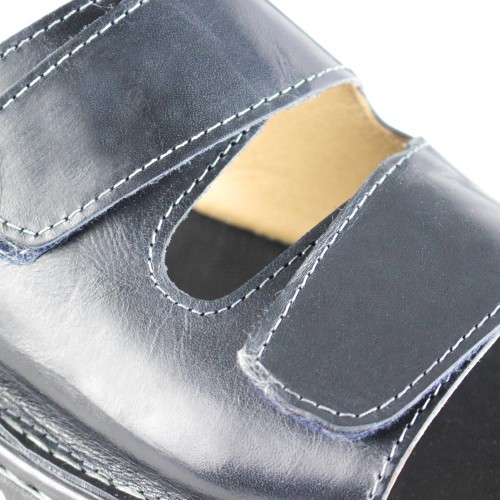 Sandale en cuir ajustable avec velcro modèle JOUSKA