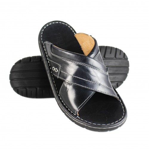 Sandale en cuir croisé modèle JAMADA