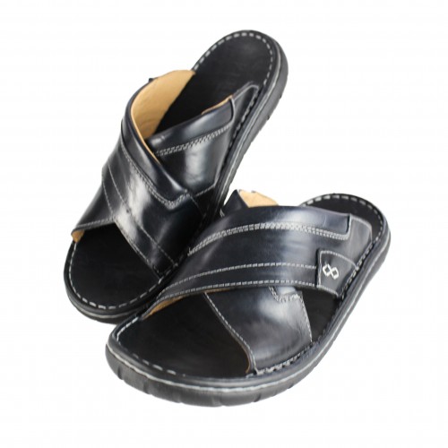 Sandale en cuir croisé modèle JAMADA