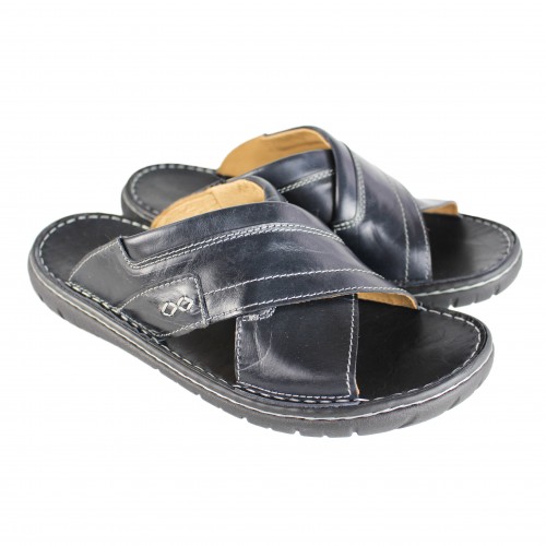 Sandale en cuir croisé modèle JAMADA