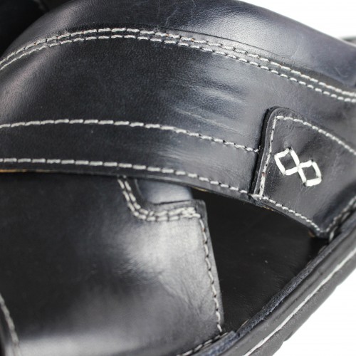 Sandale en cuir croisé modèle JAMADA