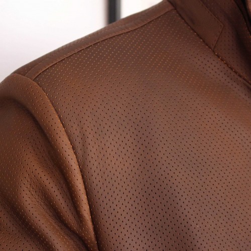 Blouson en cuir perforé modèle ITALIA