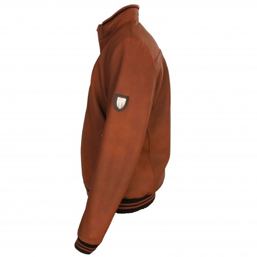 Blouson en cuir perforé modèle ITALIA