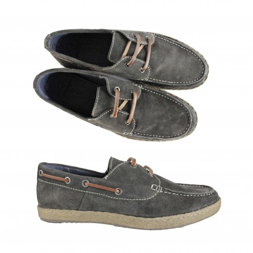 Chaussures en croûte de cuir à lacets modèle CALIFORNIA