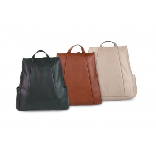 Sac à dos en cuir naturel avec fermeture arrière antivol Zerimar - 15