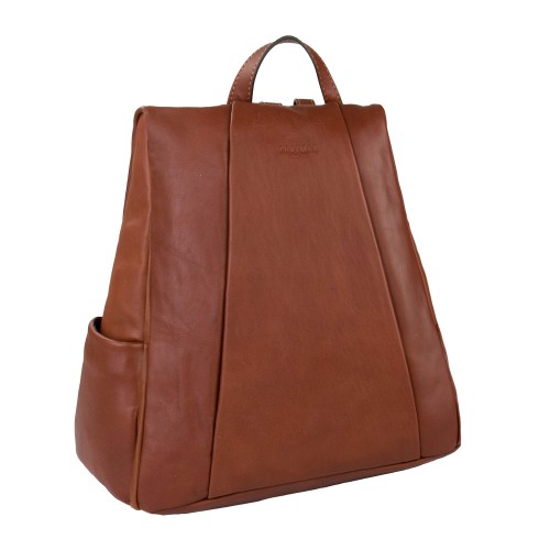 Sac à dos en cuir naturel avec fermeture arrière antivol Zerimar - 15