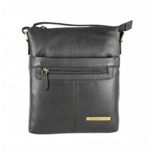 Sac à bandoulière en cuir de style vintage 26x22x4 cm NUEZ