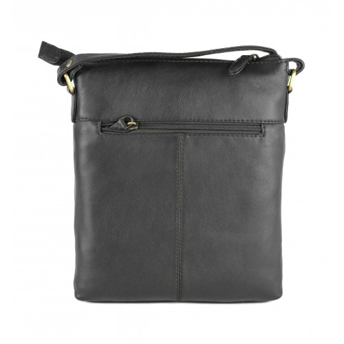 Sac à bandoulière en cuir de style vintage 26x22x4 cm NUEZ