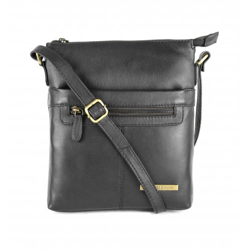 Sac à bandoulière en cuir de style vintage 26x22x4 cm NUEZ