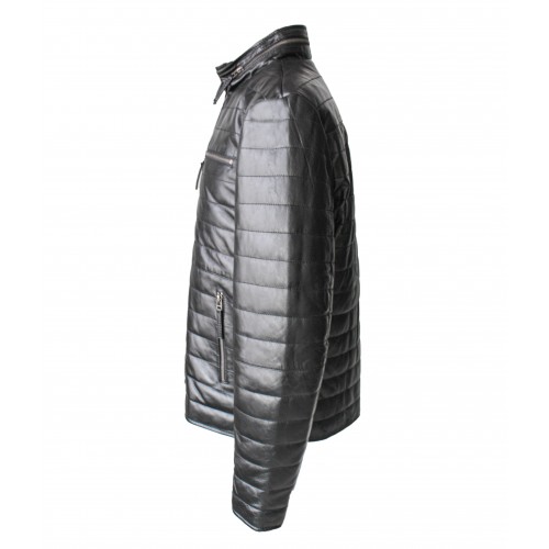 Veste en cuir avec fermeture éclair modèle FORMI