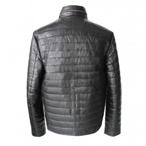 Veste en cuir avec fermeture éclair modèle FORMI