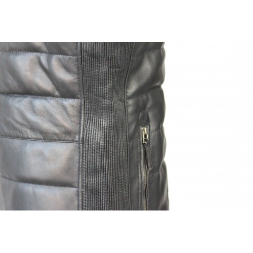 Gilet en cuir matelassé modèle BILI