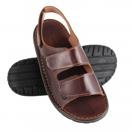 Sandale en cuir ajustable...