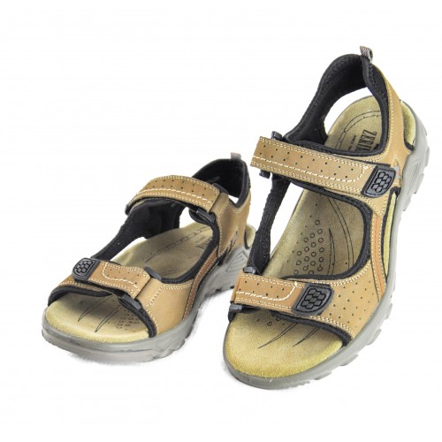 Sandales en cuir MOUNTAIN avec fermeture velcro