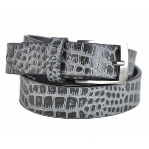 Ceinture en cuir gravé modèle CRYSIS