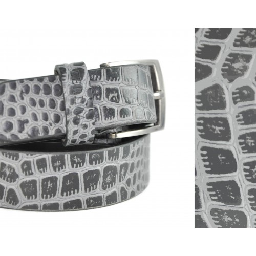 Ceinture en cuir gravé modèle CRYSIS