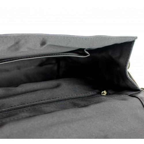 Sac bandoulière en cuir détail chaîne 23x5x17 cm