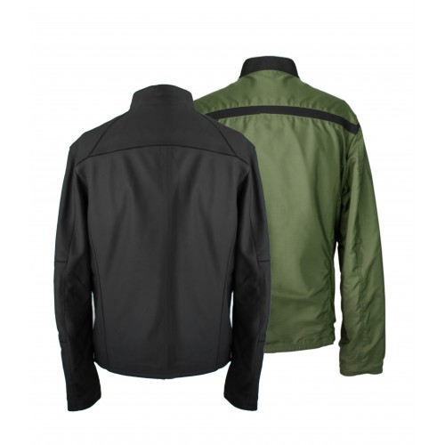 Blouson cuir réversible bicolore BLAGRAN