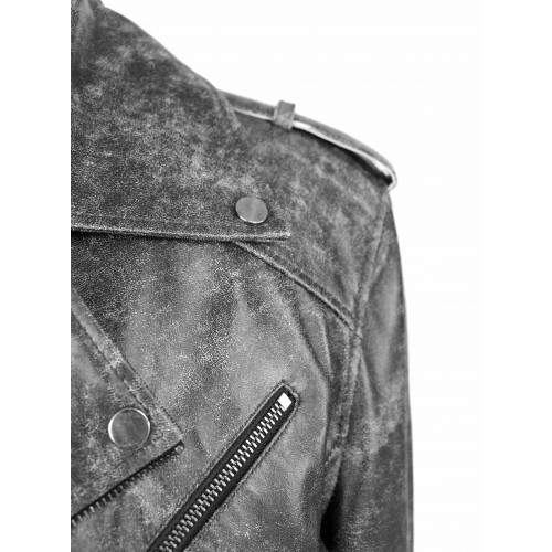 Blouson cuir motard OLD SCHOOL