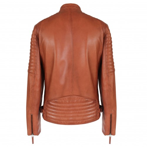 Veste en cuir matelassée PEAK