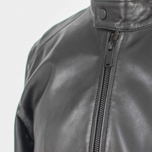 Veste en cuir zippée NAULE