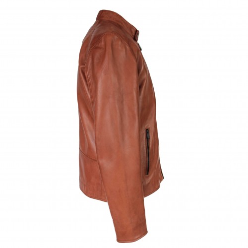 Veste en cuir zippée NAULE