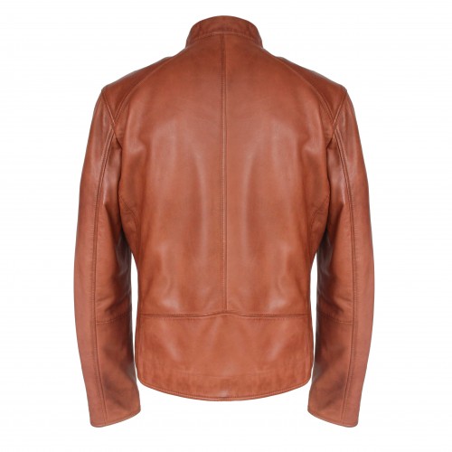 Veste en cuir zippée NAULE
