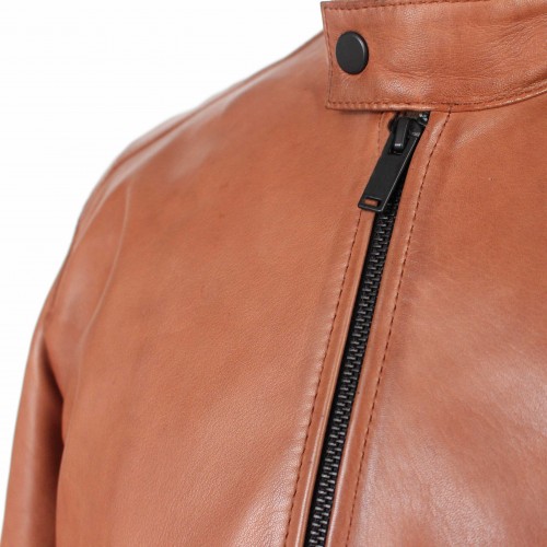 Veste en cuir zippée NAULE