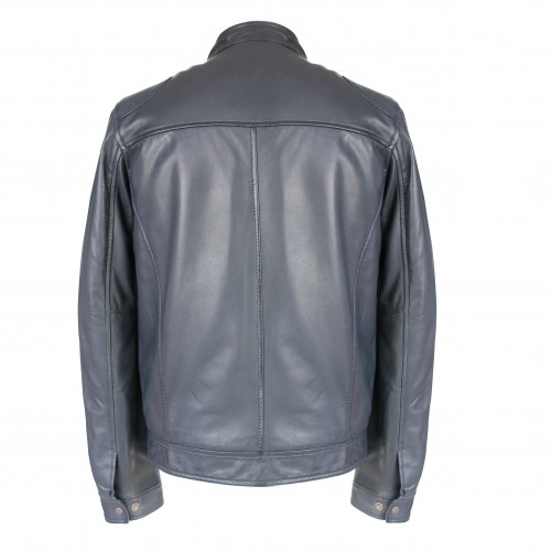 Veste en cuir zippée GERMAN