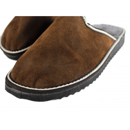 Chaussons en cuir Double Face pour être à la maison