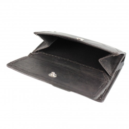 Portefeuille en cuir avec protection RFID pour cartes 10x8x3 cm