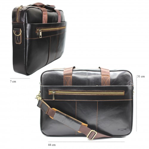 Porte-documents en cuir modèle OPOUM 44x31x7 cm