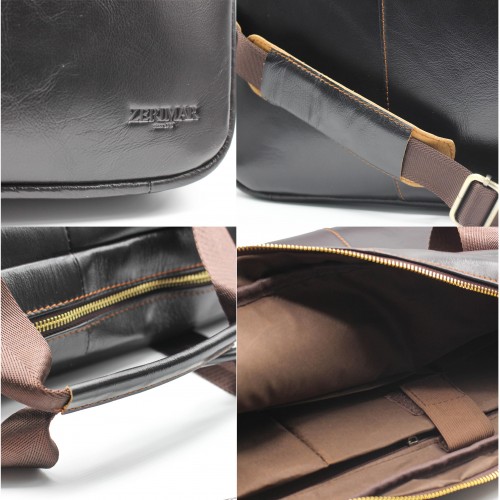 Porte-documents en cuir modèle OPOUM 44x31x7 cm