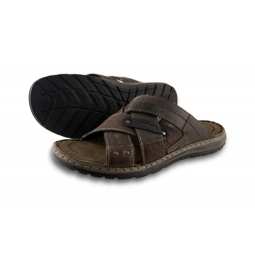 Sandale ouverte en cuir modèle CAPRIOS
