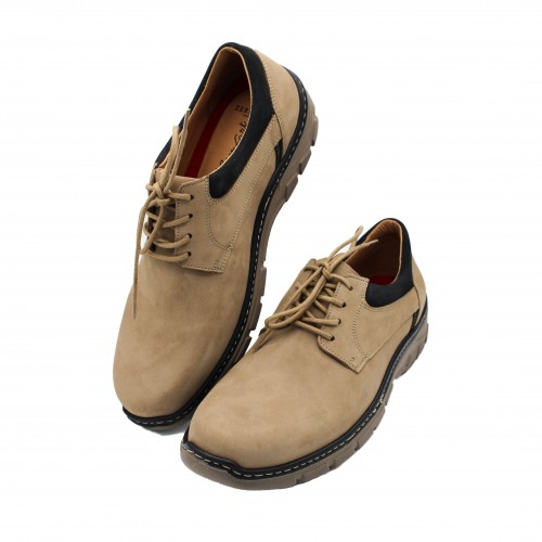 Chaussures en cuir bicolore à lacets modèle BIONIO