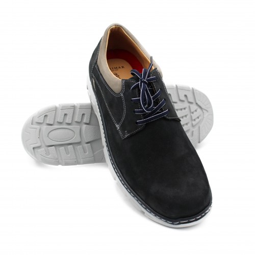Chaussures en cuir bicolore à lacets modèle BIONIO