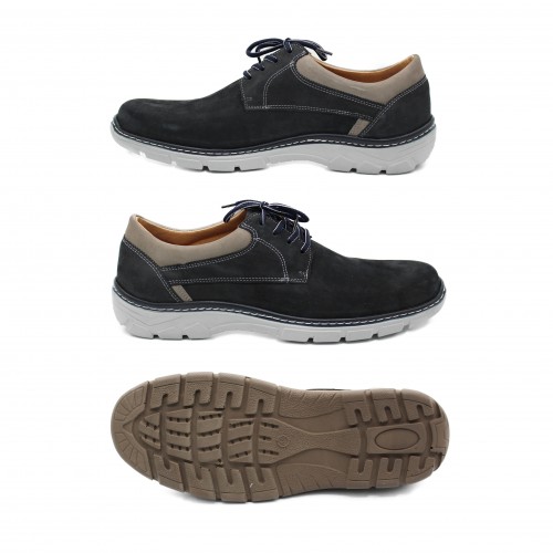 Chaussures en cuir bicolore à lacets modèle BIONIO