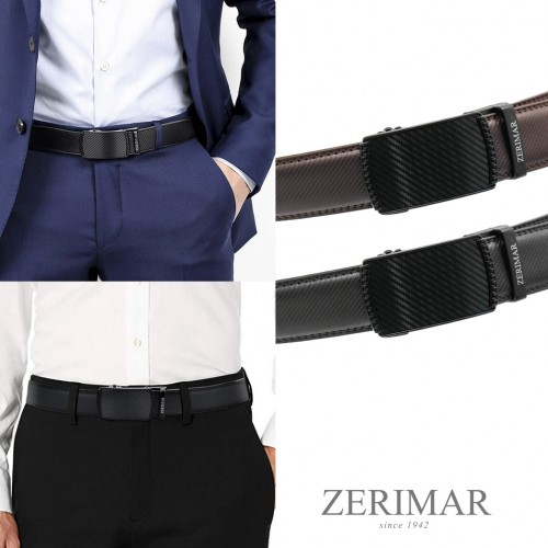 Ceinture en cuir avec boucle automatique modèle PRECA