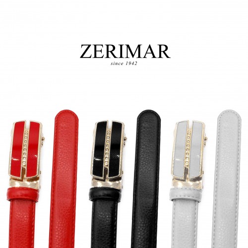 Ceinture en cuir à boucle automatique modèle MOIS
