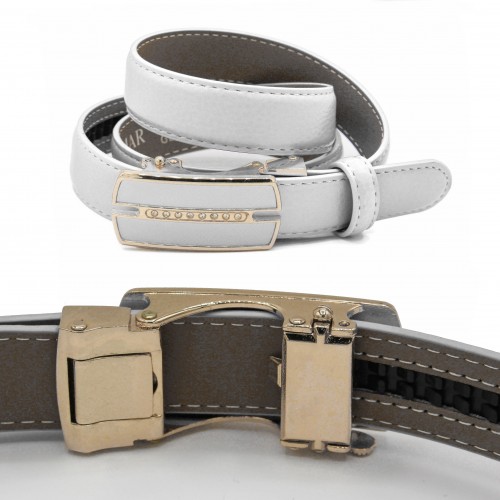 Ceinture en cuir à boucle automatique modèle MOIS
