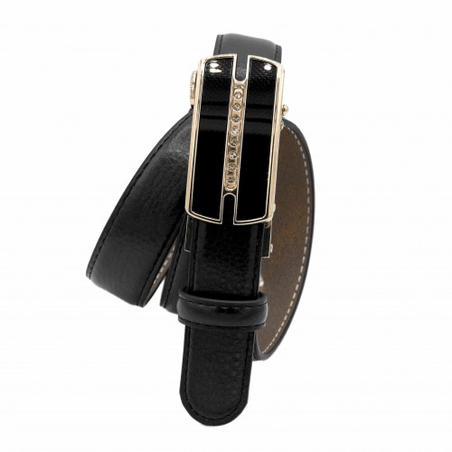 Ceinture en cuir à boucle automatique modèle MOIS