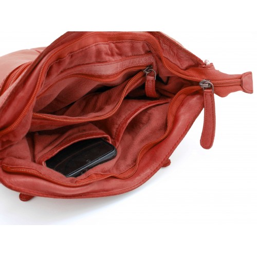 Sac en cuir tressé 26x30x10 cm