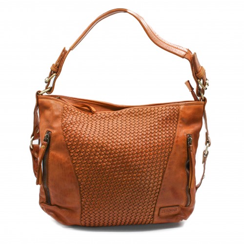 Borsa in pelle intrecciata...